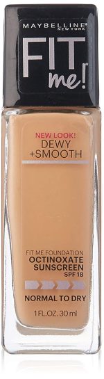 Maybelline Fit Me Dewy + Smooth Foundation Makeup, Nude Beige, 1 Count - Image 9